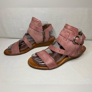 Pink Leather Sandals